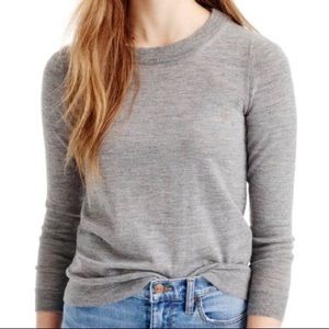 J Crew Tippi Sweater, merino wool, gray, size small